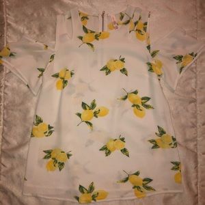 Lemon pattern blouse